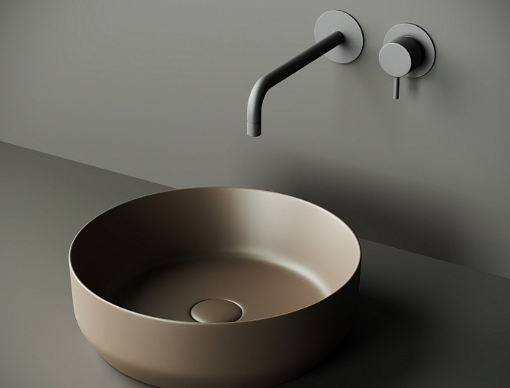 Раковина Ceramicanova CN6022MDB накладная круглая 39, санфарфор