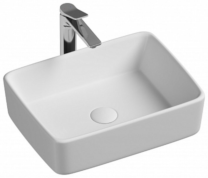 Раковина Ceramicanova CN6037 накладная прямоугольная 48, санфарфор