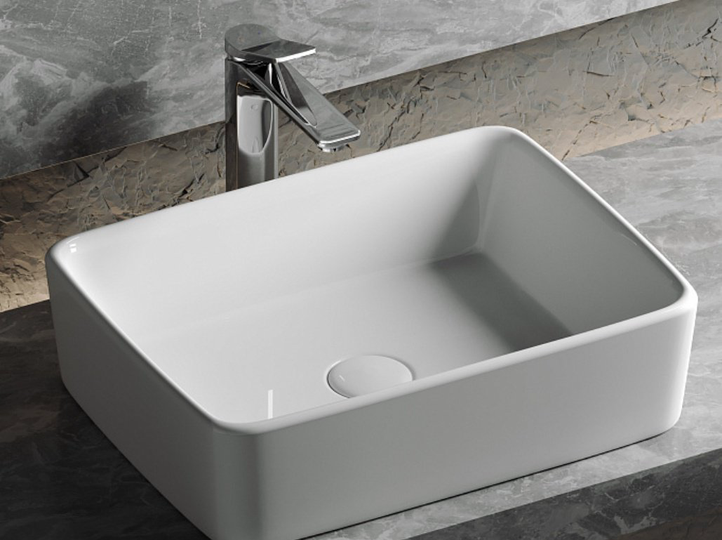 Раковина Ceramicanova CN6037 накладная прямоугольная 48, санфарфор купить,120900
