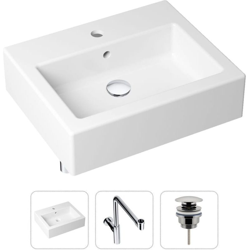 Раковина Lavinia Boho Bathroom Sink 21520695 накладная прямоугольная 41, санфарфор купить,NaN