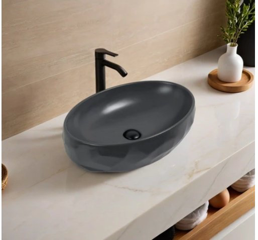 Раковина GID-ceramic Dgm9030wx накладная овальная 40, керамика
