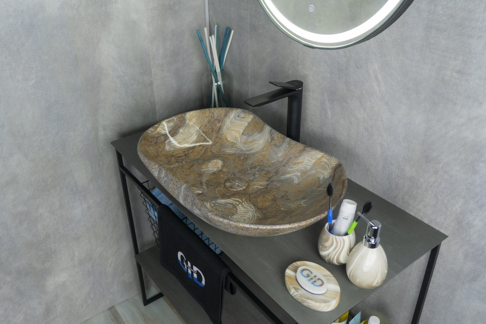 Раковина GID-ceramic 54440 Mnc503 накладная овальная 41, фаянс купить,169747