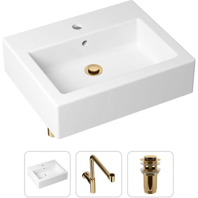 Раковина Lavinia Boho Bathroom Sink 21520698 накладная прямоугольная 41, санфарфор купить,NaN