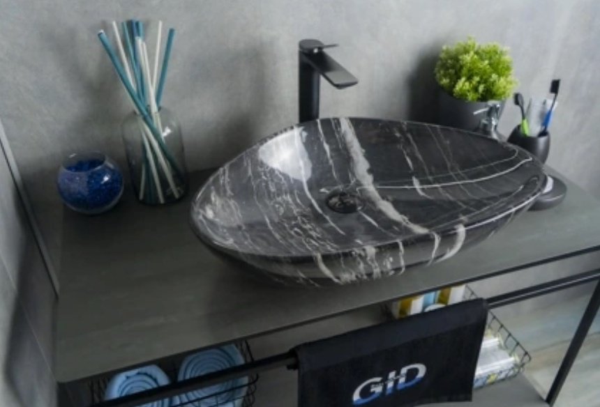 Раковина GID-ceramic Mnc206 накладная нестандартная 39, керамика