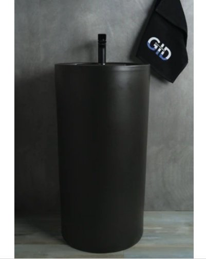 Раковина GID-ceramic Nb135bg с пьедесталом круглая 45, керамика купить,NaN