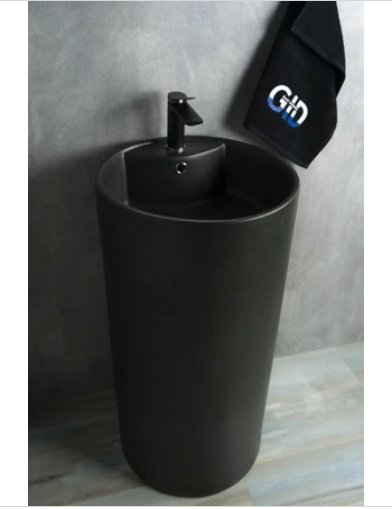 Раковина GID-ceramic Nb135bg с пьедесталом круглая 45, керамика купить,286062