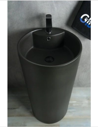 Раковина GID-ceramic Nb135bg с пьедесталом круглая 45, керамика купить,286062