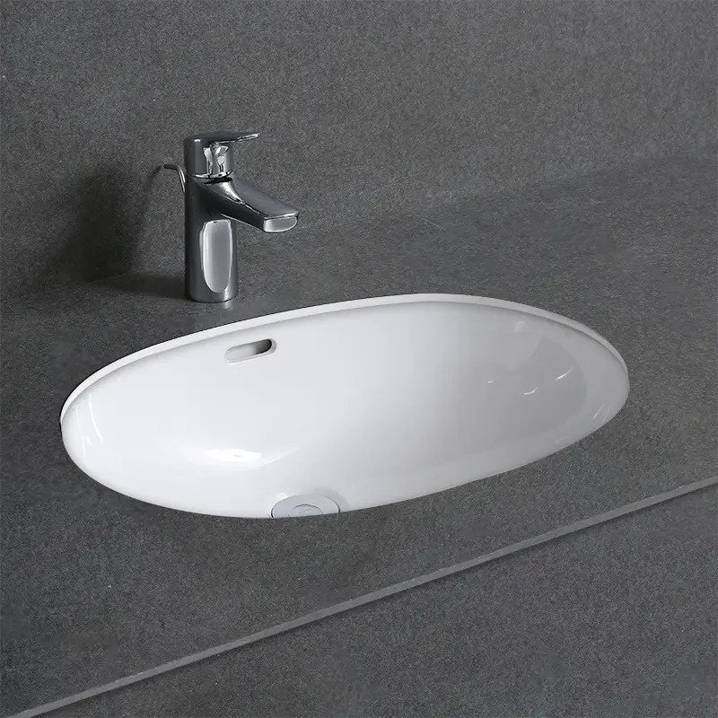Раковина GID-ceramic Yj8004 подстольная овальная 39.5, фаянс