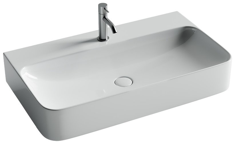 Раковина Ceramicanova CN2006 подвесная прямоугольная 81.5, санфарфор купить,NaN