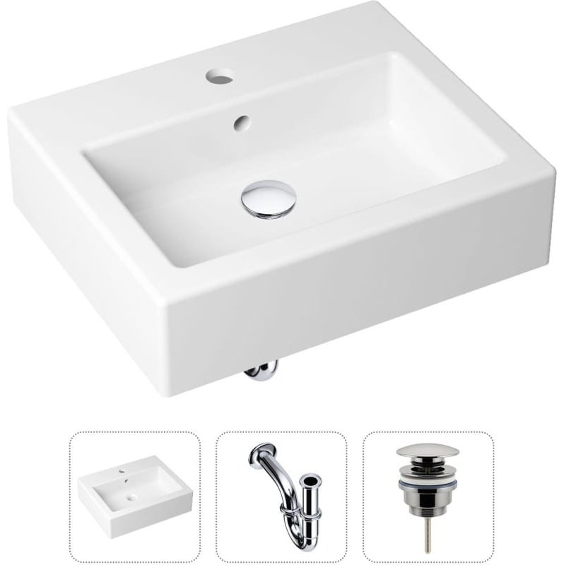 Раковина Lavinia Boho Bathroom Sink 21520651 накладная прямоугольная 41, санфарфор купить,NaN