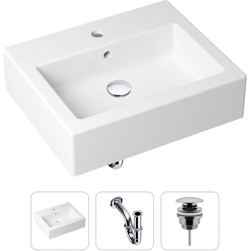 Раковина Lavinia Boho Bathroom Sink 21520651 накладная прямоугольная 41, санфарфор купить,NaN