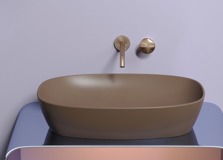 Раковина Ceramicanova CN6049MDB накладная овальная 60, санфарфор