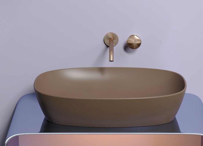Раковина Ceramicanova CN6049MDB накладная овальная 60, санфарфор купить,NaN