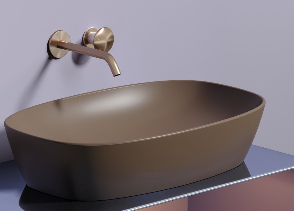 Раковина Ceramicanova CN6049MDB накладная овальная 60, санфарфор