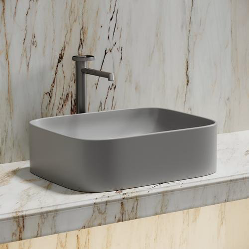 Раковина Ceramicanova CN6052MSG накладная прямоугольная 38, мрамор купить,NaN