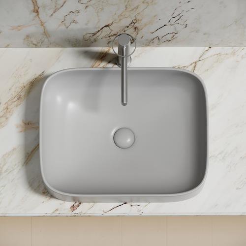 Раковина Ceramicanova CN6052MSG накладная прямоугольная 38, мрамор