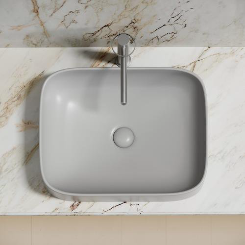 Раковина Ceramicanova CN6052MSG накладная прямоугольная 38, мрамор купить,NaN