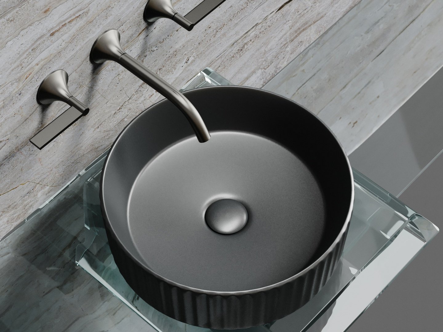 Раковина Ceramicanova Element накладная круглая 36, санфарфор
