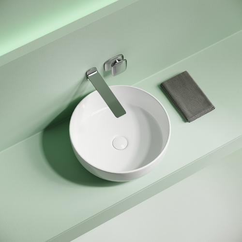 Раковина Ceramicanova СN12003 накладная круглая 37.5, мрамор