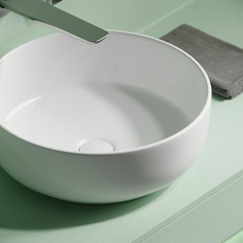 Раковина Ceramicanova СN12003 накладная круглая 37.5, мрамор