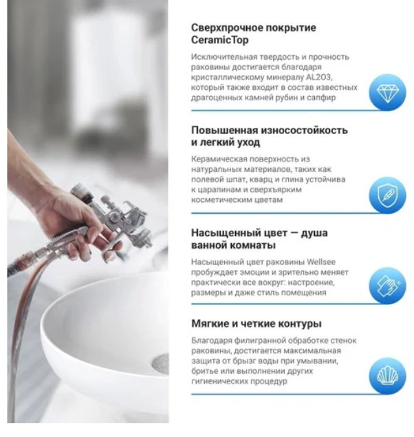 Раковина Wellsee 201005306 подвесная прямоугольная 75, фаянс купить,NaN
