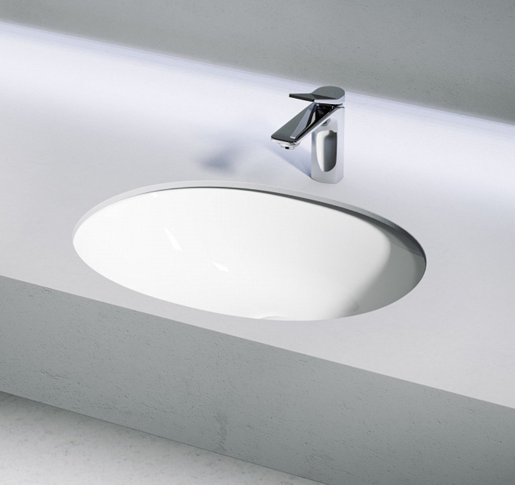 Раковина Ceramicanova CN6076 врезная овальная 52, санфарфор