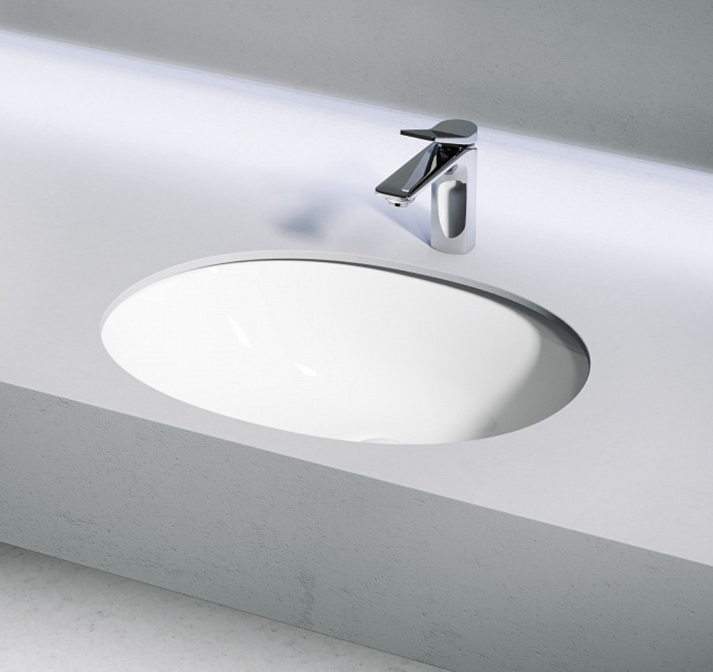 Раковина Ceramicanova CN6076 врезная овальная 52, санфарфор купить,109474