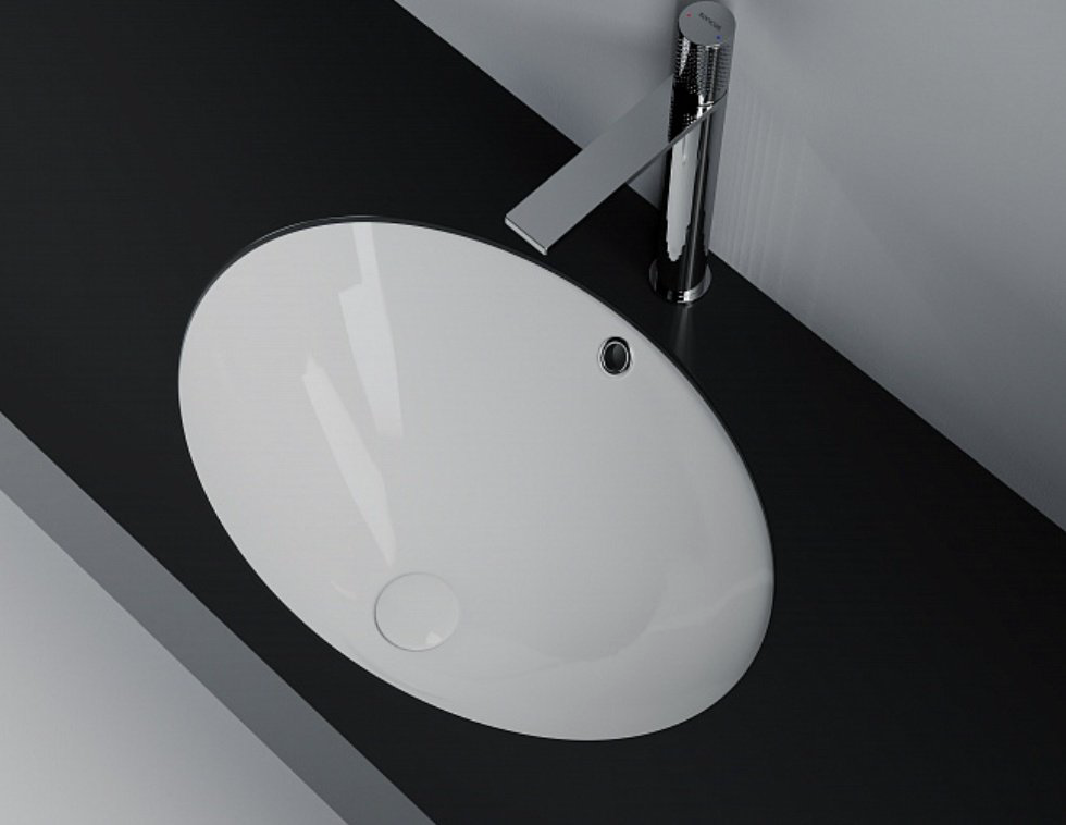 Раковина Ceramicanova CN6081 врезная овальная 61, санфарфор купить,NaN