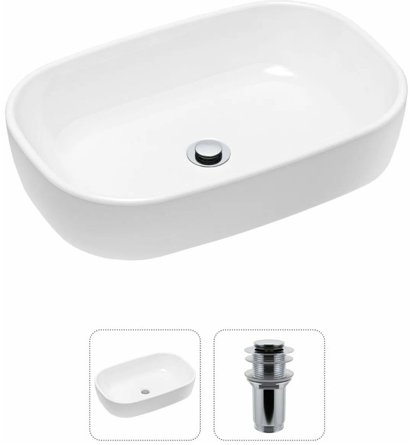 Раковина Lavinia Boho 21520788 накладная овальная 36, санфарфор