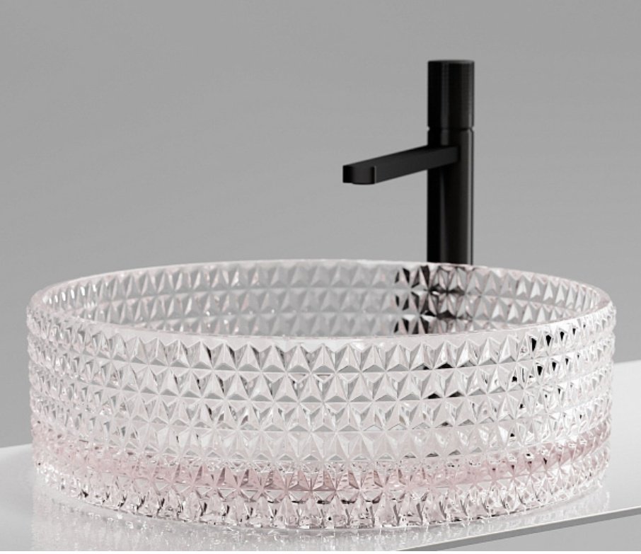 Раковина Ceramicanova CN6061 накладная круглая 36, стекло