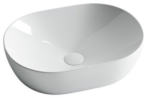 Раковина Ceramicanova CN5010 накладная овальная 48, санфарфор