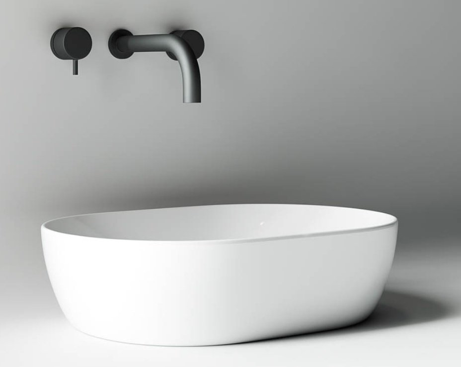 Раковина Ceramicanova CN5010 накладная овальная 48, санфарфор купить,NaN
