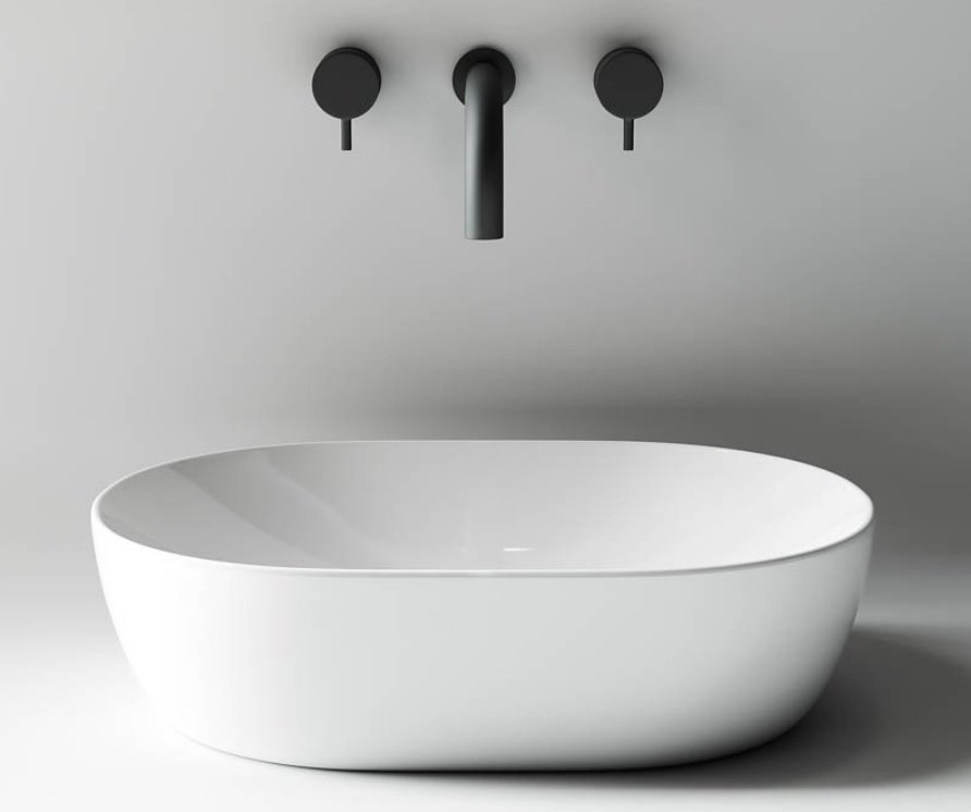 Раковина Ceramicanova CN5010 накладная овальная 48, санфарфор