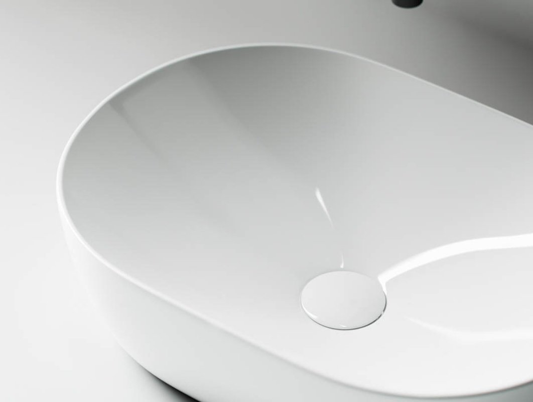 Раковина Ceramicanova CN5010 накладная овальная 48, санфарфор