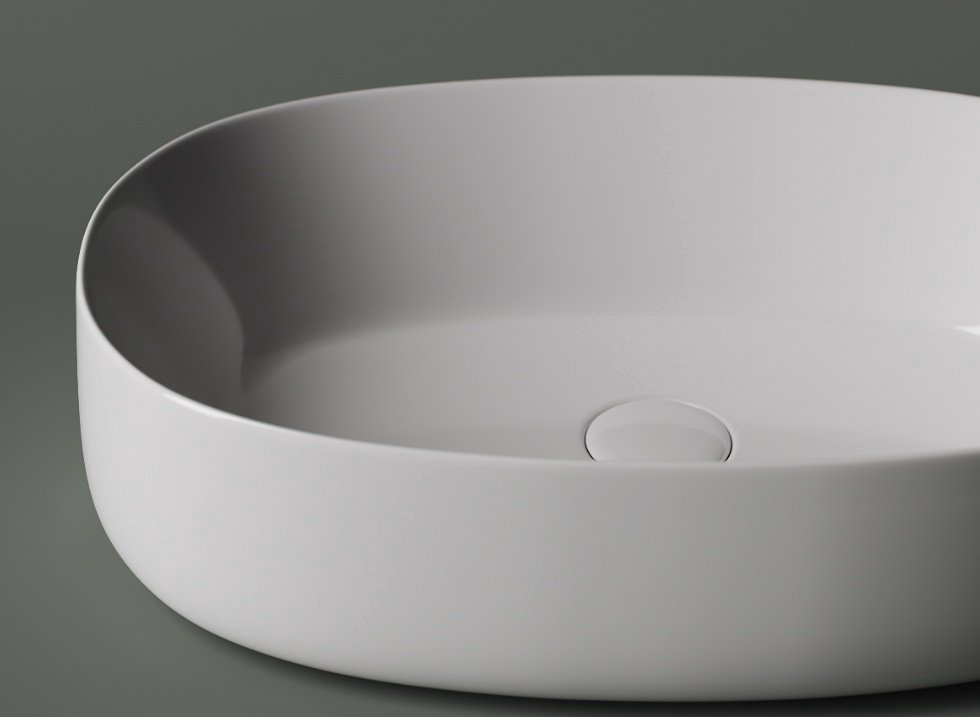 Раковина Ceramicanova CN5023 накладная овальная 54, санфарфор купить,NaN