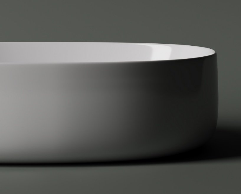 Раковина Ceramicanova CN5023 накладная овальная 54, санфарфор