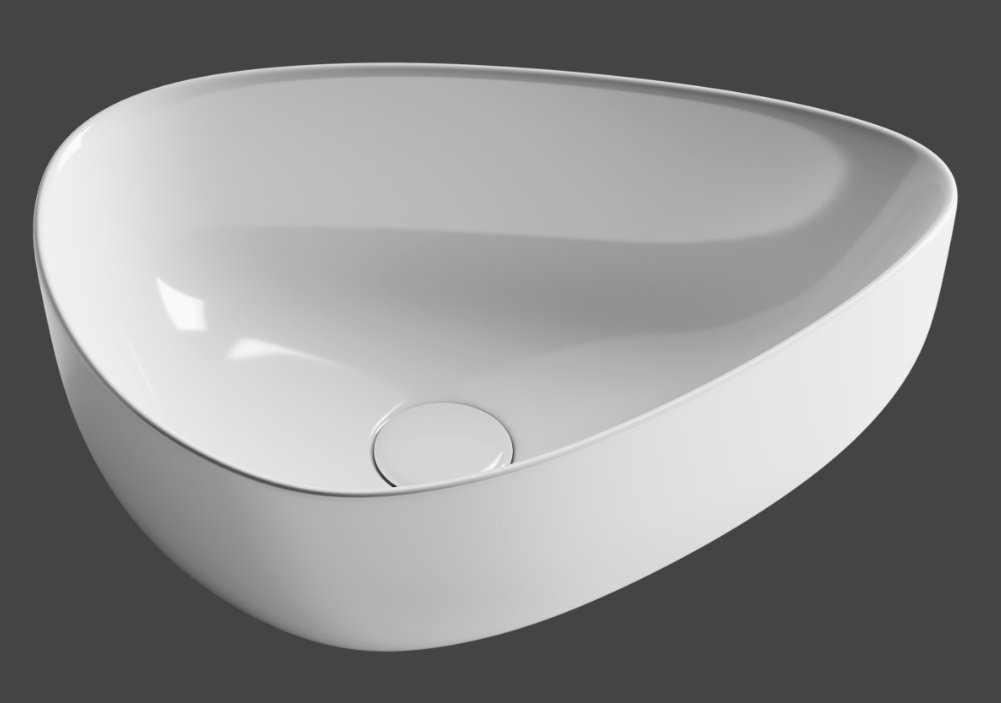 Раковина Ceramicanova CN5026 накладная нестандартная 45.5, санфарфор