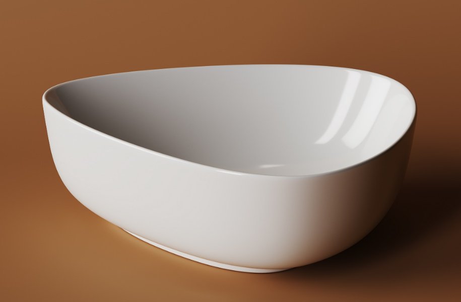 Раковина Ceramicanova CN5026 накладная нестандартная 45.5, санфарфор