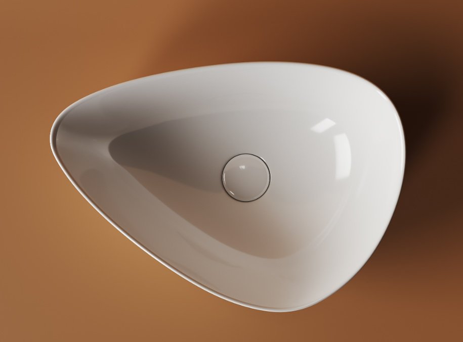 Раковина Ceramicanova CN5026 накладная нестандартная 45.5, санфарфор