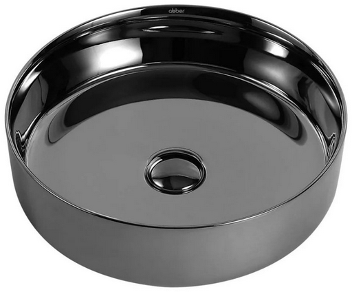 Раковина Abber Bequem AC2109GS накладная круглая 40 см, фаянс