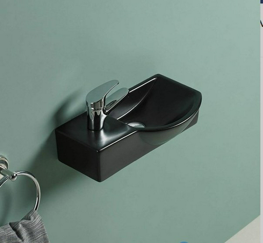 Раковина WeltWasser AISBACH 7940 MT-BL L подвесная нестандартная 40 см, фаянс