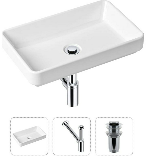 Раковина Lavinia Boho Bathroom Sink 21520113 накладная прямоугольная 34, санфарфор