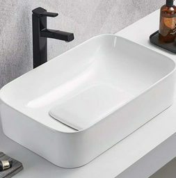 Раковина WeltWasser WW ELBACH 78575-60 GL-WT накладная прямоугольная 61 см, фаянс