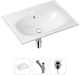Раковина Lavinia Boho Bathroom Sink 21520436 врезная прямоугольная 46, фарфор