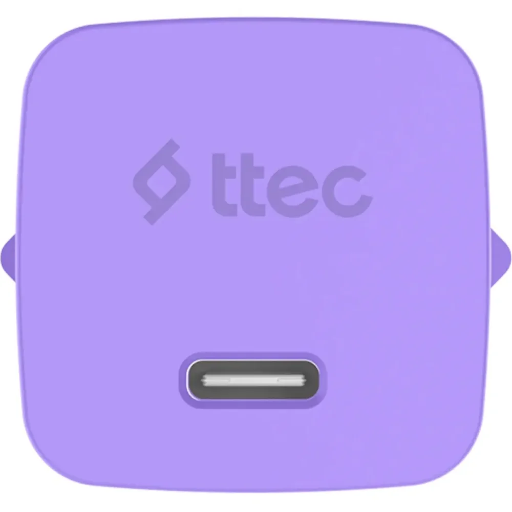 Зарядное устройство TTEC SmartCharger GAN 45W PD + USB-C - USB-C 3A 2SCG45CNMR Neon Purple 