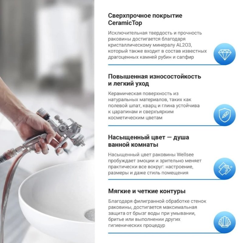 Раковина Wellsee 201005216 подвесная прямоугольная 60, фаянс купить,NaN