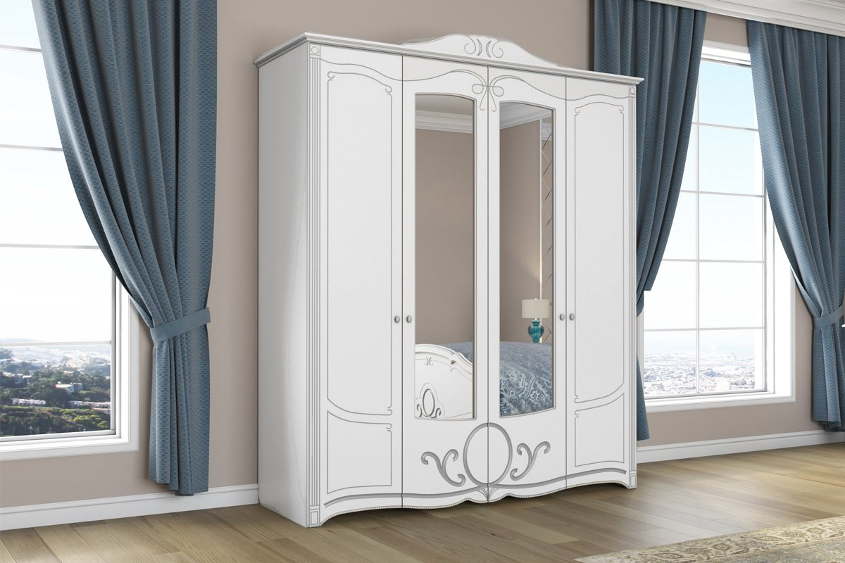 Гарнитур Imperial Барбара 160 Белый-Серебро купить,NaN