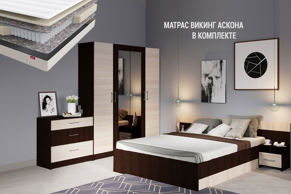 Гарнитур IMPERIAL Алена, 00048259, сп. место 160х200 см купить,NaN