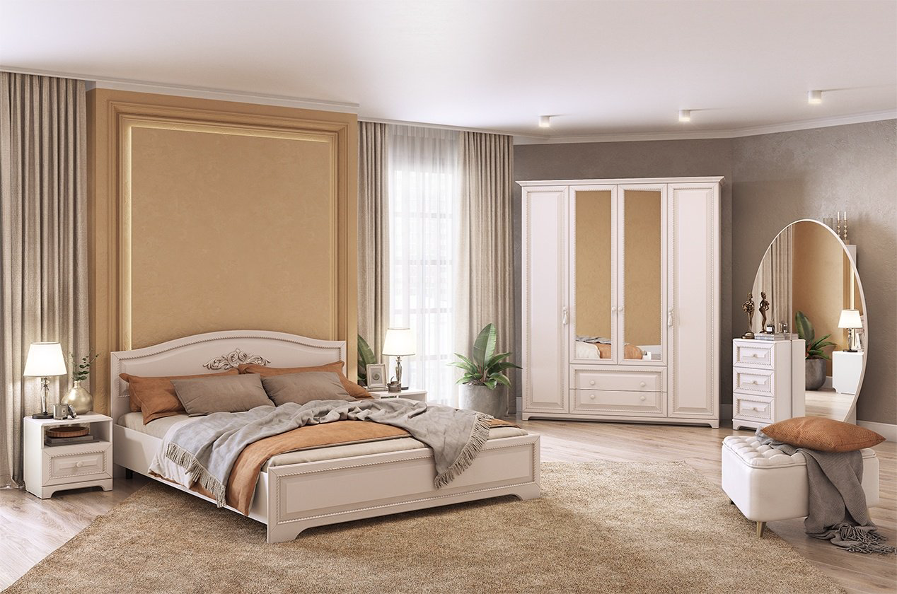 Гарнитур DOMA спальный гарнитур BILLA 4D МДФ 4895612, сп. место 160х200 см купить,NaN