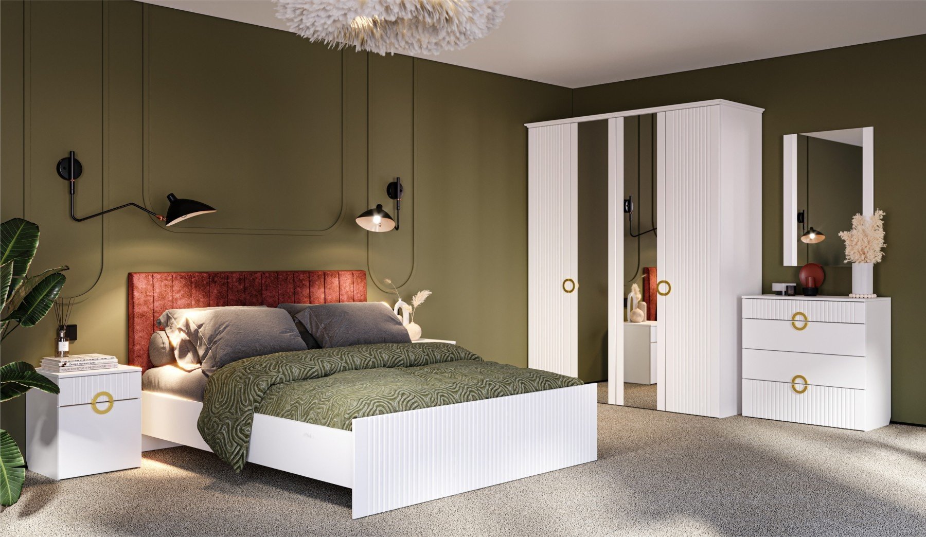 Гарнитур IMPERIAL Миа, сп. место 160х200 см купить,NaN